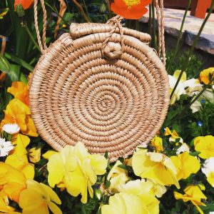Sac en paille rond